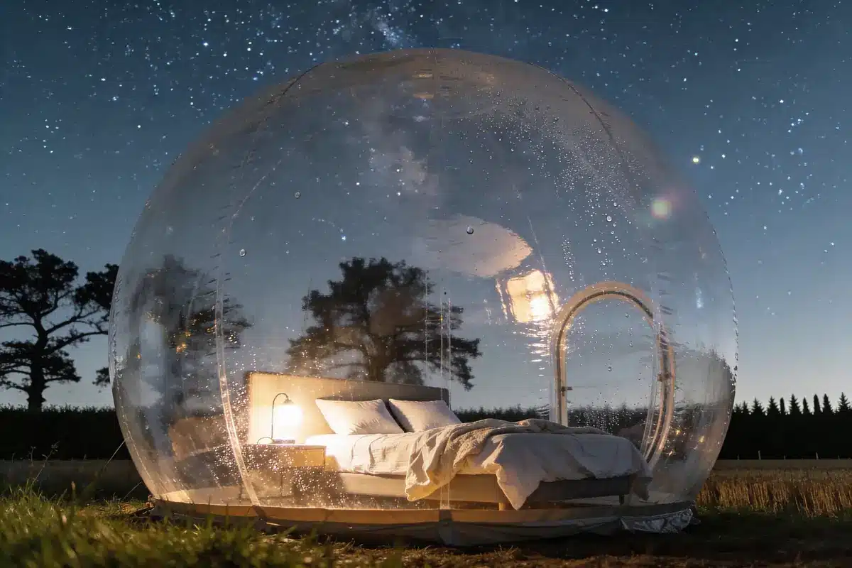 Nuit en bulle transparente : Vivez une expérience insolite !
