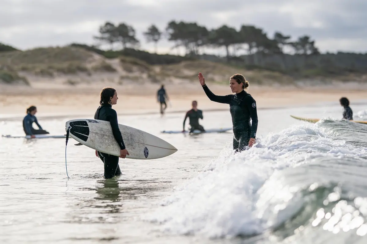 Surf à Hossegor Niveau débutant : Les meilleures écoles !